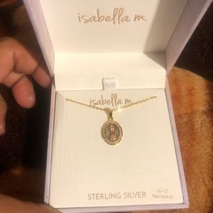 Isabella m Sterling silver necklace